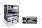 Stow-N-Go Travel Luggage Organizer – Portable Hanging Travel Shelves, Carry-On - Image 2