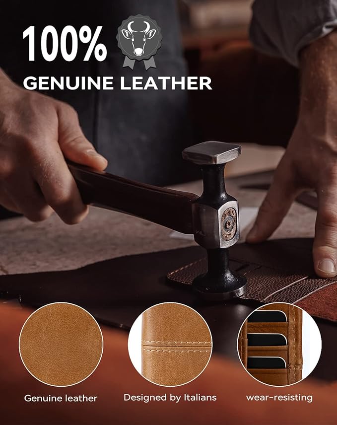 Swallowmall Mens Wallet Rfid Blocking Genuine Leather Bifold Wallets - Image 5