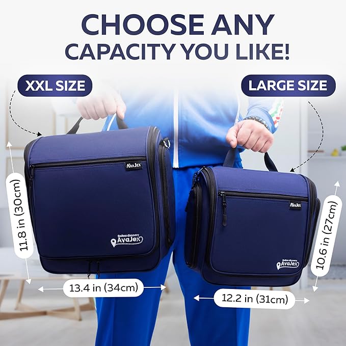 Extra Large Hanging Travel Toiletry Bag - Image 4