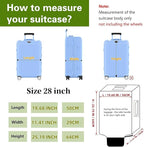 Luggage Cover Clear PVC Suitcase Cover Thick Transparent Waterproof Suitcase - Image 2