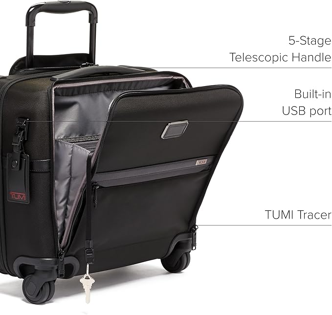 TUMI - Alpha Compact 4 Wheeled Brief - Laptop Bag - Image 5