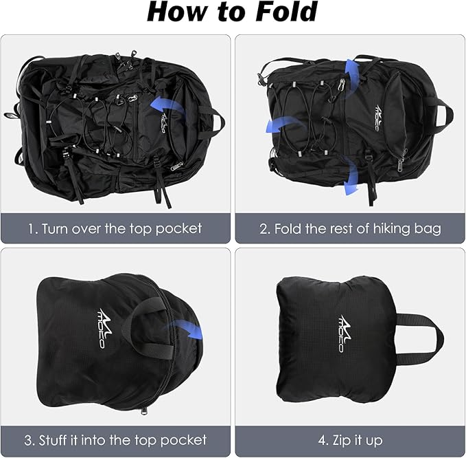 MoKo Hiking Backpack, 40L Large Capacity Camping Backpack - Image 6