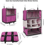 TABITORA Travel Portable Hanging Shelves Closet Organizer Packing Luggage - Image 3