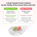 Dr.Melaxin Cactox Pore Dual Capsule Cream – Pore Minimizing Hydrating Face Cream with Cactus Extract, PDRN & Vegan Collagen for Firmness & Skin Repair