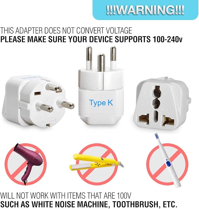 Ceptics Denmark Travel Plug Adapter - Image 3