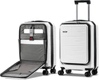 Carry On Luggage 22×14×9 Airline Approved, 20 Inch Lightweight ABS+PC Hard by CENSIEN