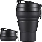 Collapsible Coffee Cup, 2 Pack 20 OZ 600ml Silicone Travel Folding Cup by Egoldto