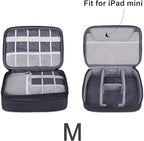 BUBM 3pcs Double Layer Electronic Organizer, Travel Gadgets Bag - Image 4