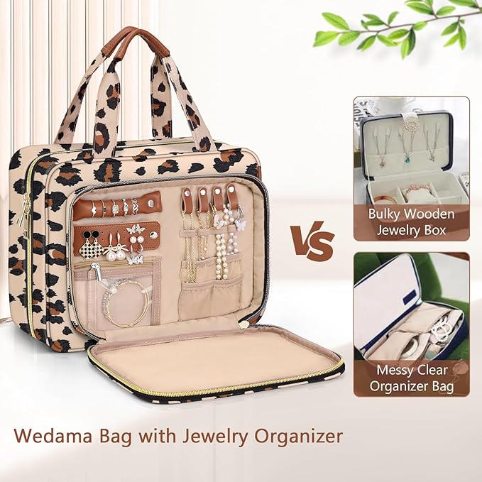 Wedama Toiletry Bag for Women, Hanging Travel Toiletry Bag - Image 3