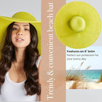 San Diego Hat Company Women's Ultrabraid X-Large Brim Hat, Adjustable Sun Hat - Image 3