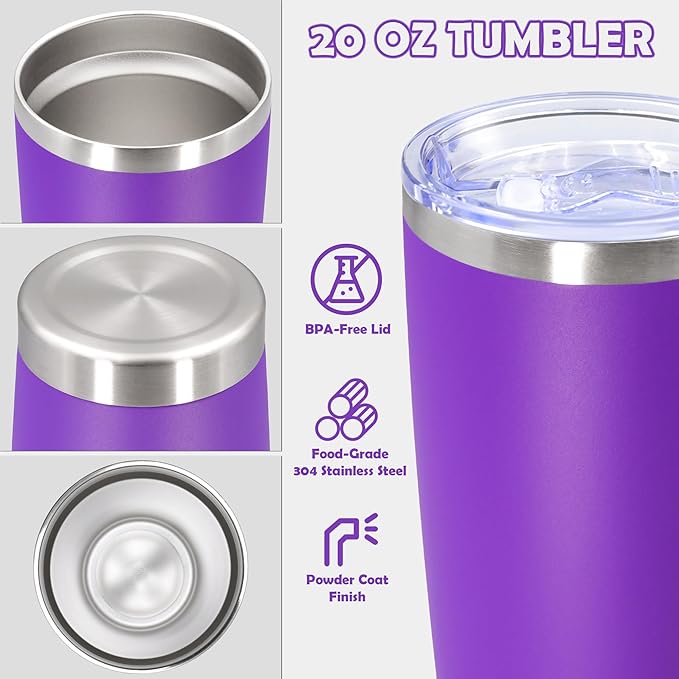 20oz Tumbler Stainless Steel Tumbler Cup - Image 3