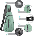 TITECOUGO Small Sling Bag, Lightweight Crossbody Backpack - Image 5