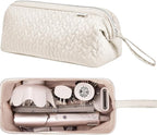 Shark Flex Style Case for Dyson Airwrap Hair Dryer Brush Revlon Hair Tools Travel Bag Carrying Case Flat Curling Iron Organizer (Beige)