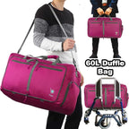 Bago Foldable Duffel Bags for Traveling Women & Men - 60L Medium Packable - Image 5
