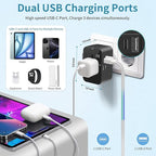 Travel Adapter, Worldwide All in One Universal Travel Adaptor AC Power Plug - Image 3