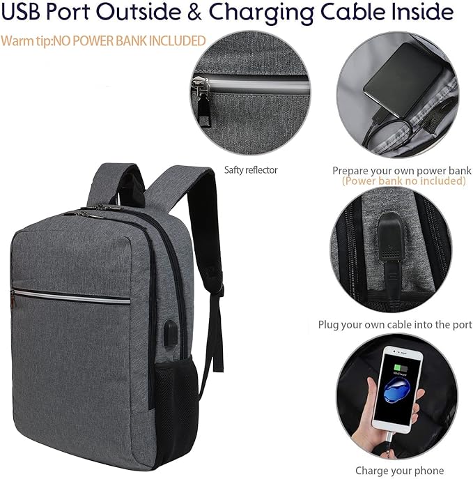 Laptop Backpack for Men Women, Travel Business Backpack - Image 5