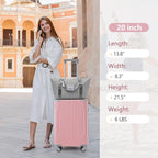 Merax Luggage Set 3 Piece, 20 Inch Carry on Spinner Suitcase - Image 7