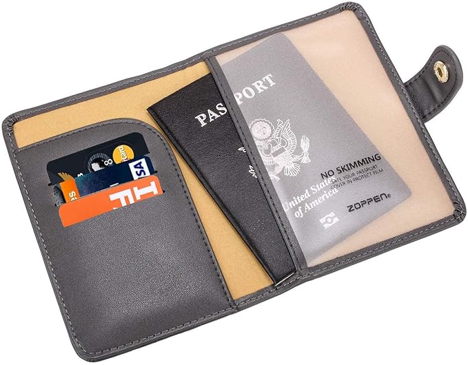 ZOPPEN Passport Holder Women, Passport Cover Travel Wallet Rfid Blocking - Image 3