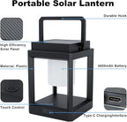 Outdoor Solar Table Lamp, 3-Level Brightness Warm LED Lantern, USB & Solar - Image 4