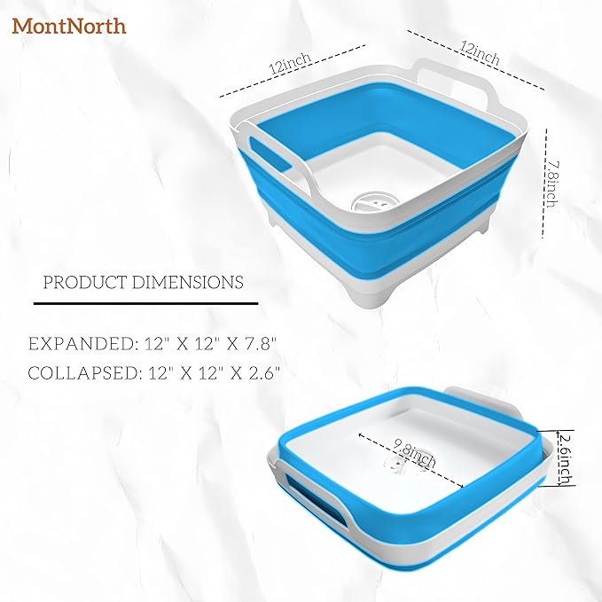 Collapsible Wash Basin 9L, Foldable Dish Tub - Image 2