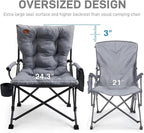 EVER ADVANCED Padded Oversized Folding Camping Chair - Image 3
