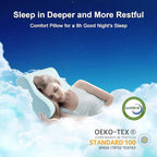 Anvo Memory Foam Pillow, Neck Contour Cervical Orthopedic Bed Pillow - Image 6