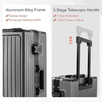 Carry On Luggage 22x14x9 Airline Approved Aluminum Frame, 20 Inch Hard Shell - Image 7