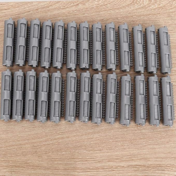 25Pcs/Set Hair Cold Perm Rods Perm Rods Hair Perm Rods Styling Tools & Appliances Clips Tool, Gray Hair Rollers