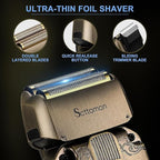 Beard Trimmer Kit Hair Clipper Set Professional Electric Foil Shaver Razor for Men Haircutting Machine for Barber Clippers and Trimmers Grooming Kit Nose Body Hair Trimmer
