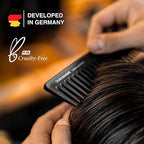 Charlemagne Wide Tooth Comb Men - 19 cm - Detangle Knots With Detangler Comb - Add Volume & Texture - Style Slick Back Hair with Styling Tool