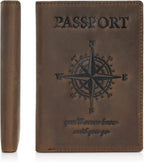 Polare Luxury RFID Blocking Leather Passport Holder Travel Wallet by polareoriginal