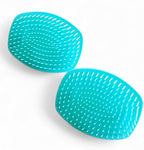 Detangler Hair Brush with Firm Bristles (4×3 in) – Dry & Wet Shampoo and Conditioner Scalp Massager for Deep Cleansing, Exfoliating & Dandruff Control. Multi-Use for Hair, Beard & Scalp (2PC,Green)