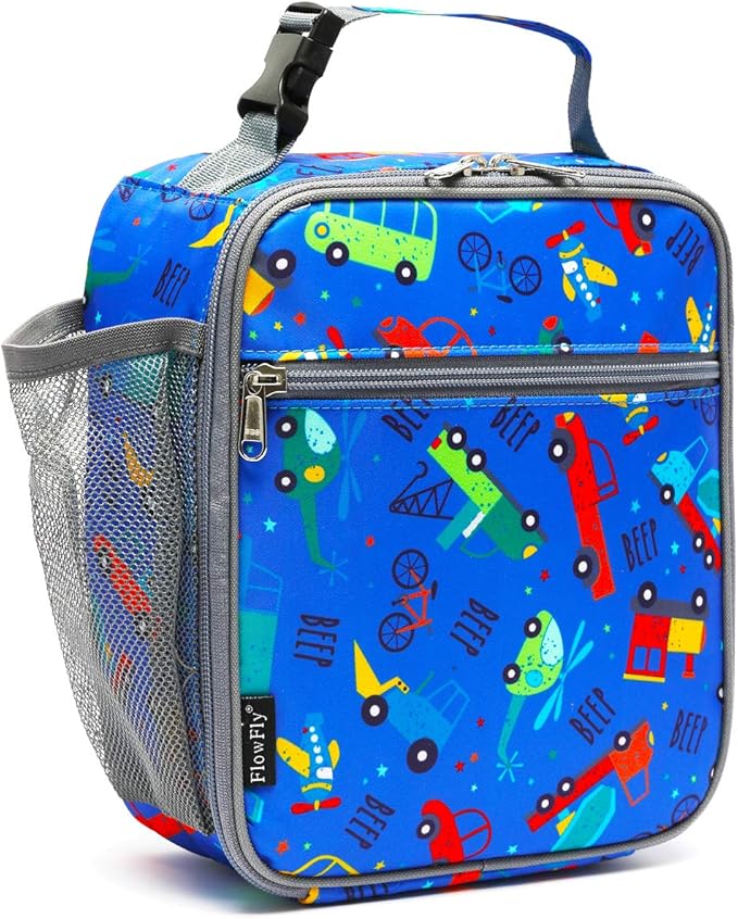 FlowFly Kids Lunch box Insulated Soft Bag Mini Cooler Back to School Thermal by FlowFly