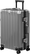 Krute Luggage 24 Inch Aluminum Frame Zipperless Suitcase by Krute