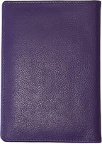 Personalized Monogrammed Dark Purple Leather RFID Passport Wallet - Image 6