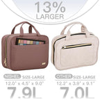 NISHEL Travel Toiletry Bag for women, Portable Hanging Organizer for Full-Sized - Image 3