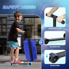 smilesun Scooter Suitcase for Kids & Adults, Foldable Carry On Travel Luggage - Image 4