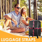 Adjustable Travel Luggage Strap Suitcase Belt Travel Bag Accessories 1.96 in W - Image 3