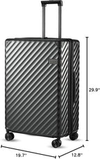 LUGGEX Luggage with Spinner Wheels, Polycarbonate Expandable Hard Shell Suitcase - Image 10