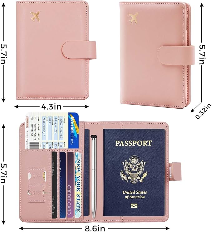Melsbrinna Premium Leather Passport Holder Covers Case, Waterproof Rfid - Image 4