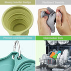 IYYI Collapsible Cup for Traveling, Silicone Camping Cup, Foldable Mug - Image 5