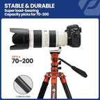 Fotopro Carbon Fiber Tripod 2.3lbs Ultralight 62 Inch Portable Travel Video - Image 5