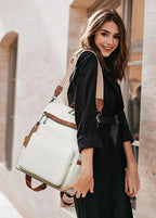 Shrrie Vegan Leather Laptop Backpack - Image 2