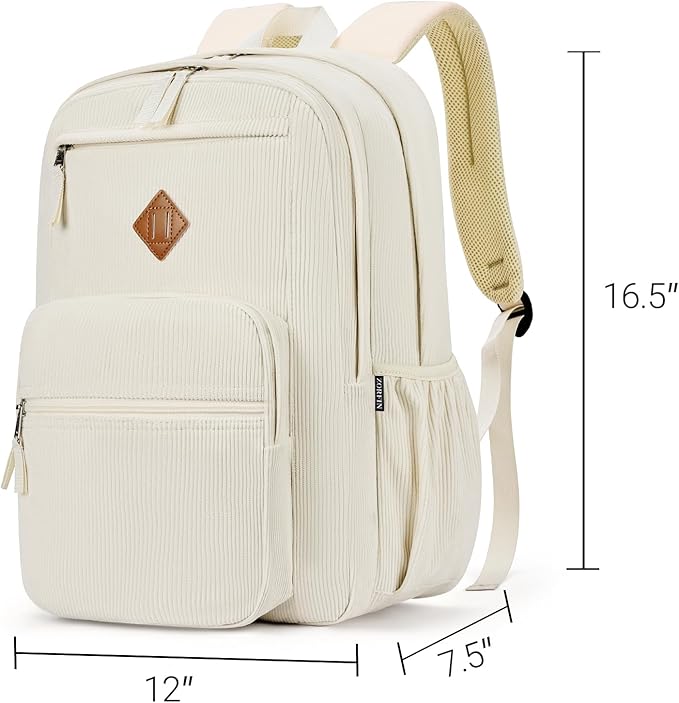 ZORFIN 26L Backpack for College, and Travel: Corduroy Bookbag - Image 3
