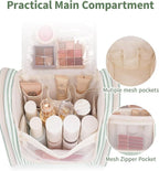 Narwey Striped Hanging Travel Toiletry Bag - Image 3