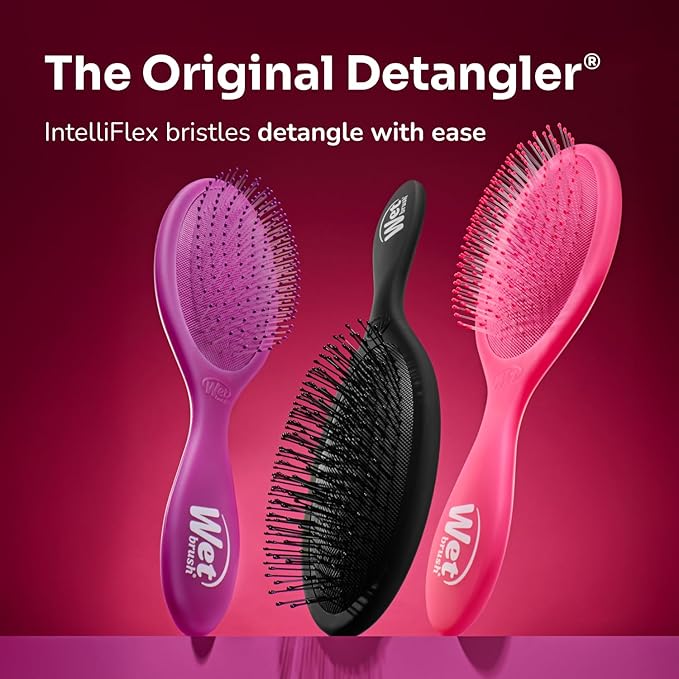 Wet Brush Original Detangler Hair Brush, Flag Up (Artful Ace) - Ultra-Soft IntelliFlex Bristles - Detangling Brush Glides Through Tangles For All Hair Types (Wet Dry & Damaged Hair) - Women & Men