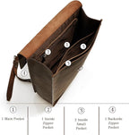 Genuine Leather Backpack for Men and Women, Minimalistic Leather Backpack - Image 4