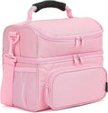 FlowFly Double Layer Cooler Insulated Lunch Bag Adult Lunch Box Large Tote Bag by FlowFly