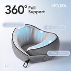 Travel Pillow, 100% Pure Memory Foam Travel Neck Pillow Airplane Neck Support - Image 2