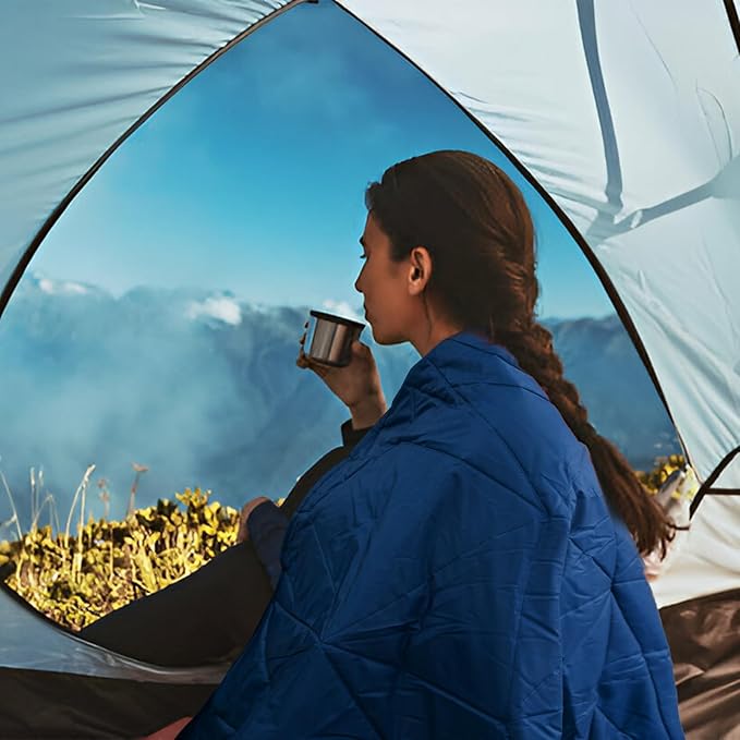Outdoor Waterproof Blanket, Foldable Fleece Stadium Blanket - Image 6